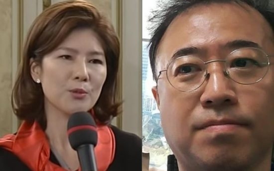 경기방송의 김예령 기자(왼쪽)와 KBS의 최경영 기자.