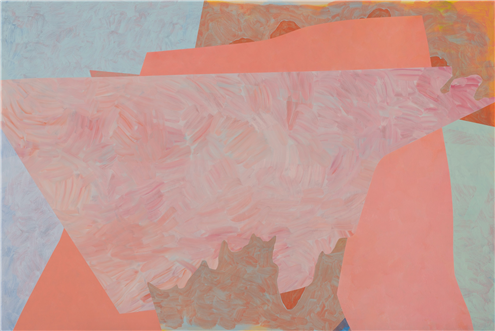 조현선 <반달색인> 2018, 97x162cm, 캔버스에 유채
